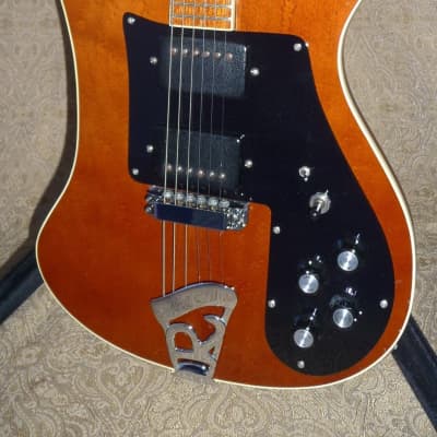 Vintage 1974 Rickenbacker 481 Guitar, Heavy Birdseye Maple, Beautiful RARE Walnut Brown Gloss Finish image 18