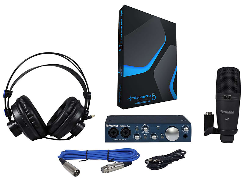 Presonus Audiobox iTwo Studio Bundle w/Interface+Mic+Headphones+