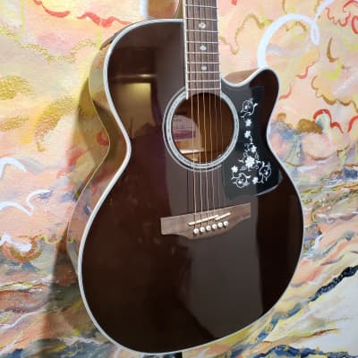 Takamine GN75CE TBK NEX Cutaway Acoustic/Electric Guitar Transparent Black (Floor Model) image 3