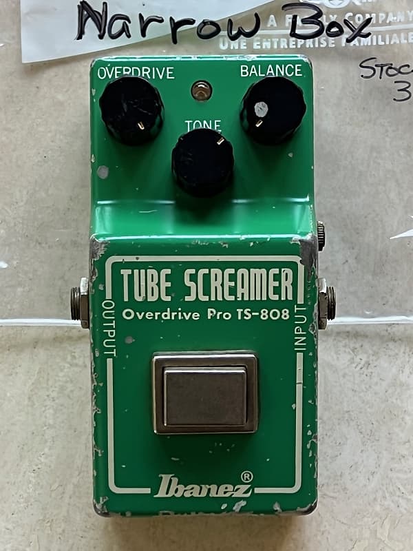 Ibanez TS-808 Tube Screamer 1980 - a very rare early Narrow Chassis example  of the famous Green Box !