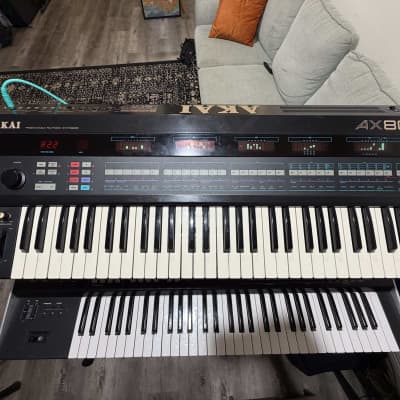 Akai AX80 Synthesizer 1980s - Black