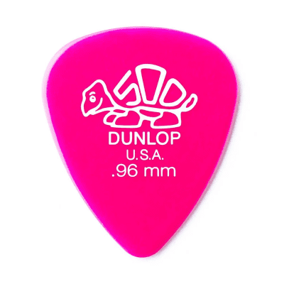 Dunlop 41R96 Delrin 500 Standard .96mm Guitar Picks (72-Pack)