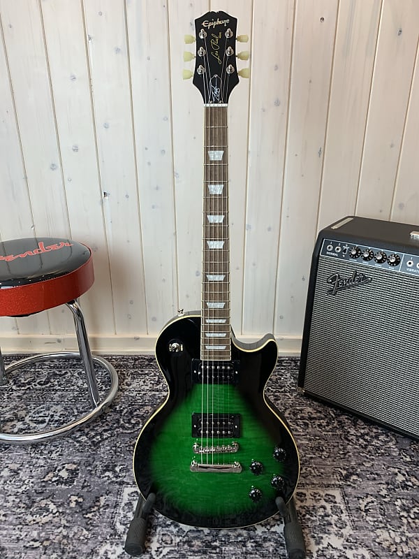 ギター Slash Les Paul Standard Plustop PRO Epiphone unveils Anaconda Burst-finished Slash Les Paul