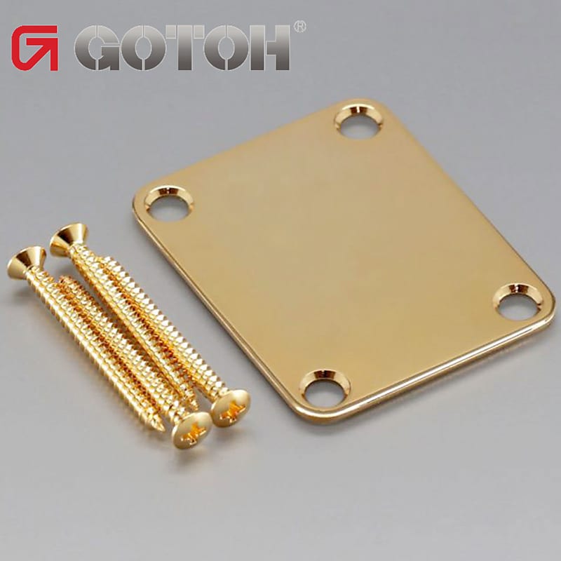 Plaque Fixation Manche Neck Plate Deluxe Gotoh Gold protect + 4