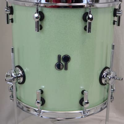 Sonor 18/12/14" SQ2 Drum Set - Vintage Maple Shells Pale Green image 8
