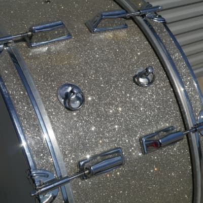 Vintage 1970's 80's CB-700 CB700 Scotch Marching Bass Drum 26x10" Broken Glass Wrap - CAN SHIP! image 9