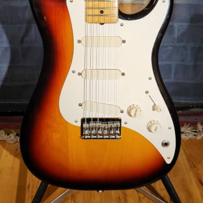 Vintage 1981 Fender USA Bullet S-3 with Maple Fretboard Brown Sunburst w/ Fender Hard Case image 8