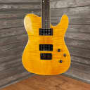 Fender Custom Telecaster Flamed Maple Top in HH Amber (2229)