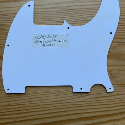 Unbranded Left Handed Esquire Pickguard Relic/Distressed White for Fender image 4