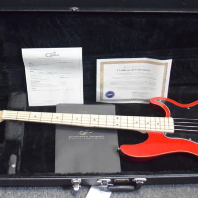 G&L Kiloton 4, Trans Red / Flame Maple Top / Bound Body / Maple *IN STOCK* Neck image 12