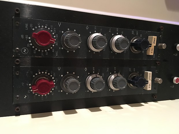 Neve 1066 Mic / Line Input Module with 3-Band EQ Racked Stereo Pair image 1