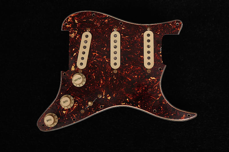 Stratocaster / Strat Loaded Guard / Loaded Pickguard 1963-1964-1965 Tortoise Guard - Brownish  Aged - Relic image 1