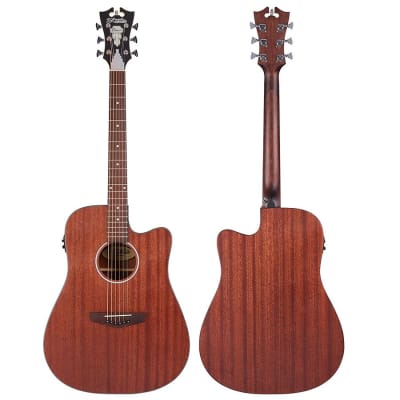D'Angelico Premier Bowery LS Acoustic Guitar - Natural Mahogany image 3