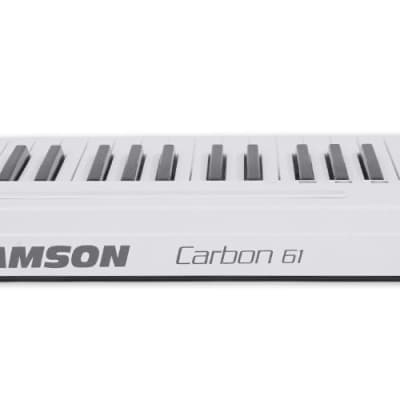 Samson Carbon 61 Key USB MIDI DJ Keyboard Controller+Dual Shelf Studio Stand image 16