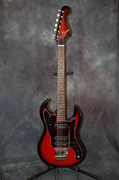 Vintage Rare Conrad Baritone Model 1247 1960 s Redburst Pro Setup Low Action