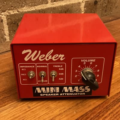 Weber MiniMass 25-Watt Amp Speaker Attenuator 2010s - Red for sale