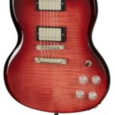 Epiphone Exclusive Run SG Modern Figured Guitar Trans Red image 1