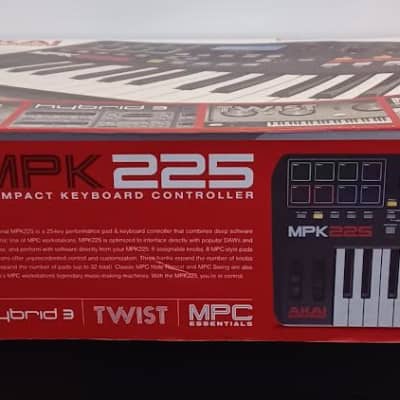 AKAI MPK225 MIDI Keyboard Controller - 2010s - Black/Red image 23