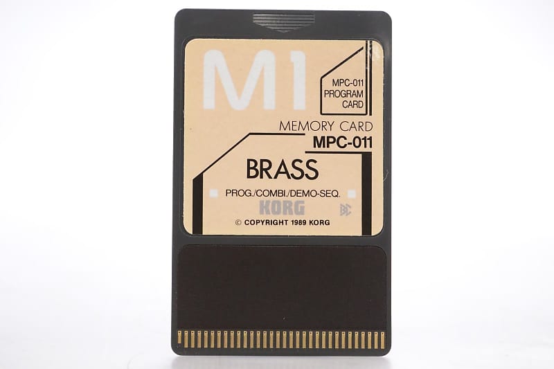 Korg MSC-11S / MSC-011 Brass PCM Sound Data ROM Cards for