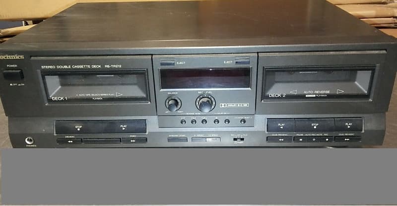 Technics RS-TR212 Stereo Double Cassette Tape Deck. orders Excellent Working Condition!