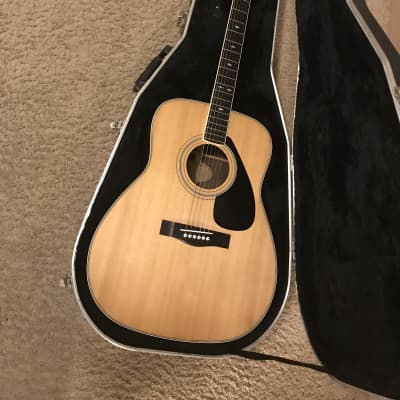 Yamaha FG-345 II Acoustic Guitar 1980s made in Taiwan in excellent condition with hard case image 2