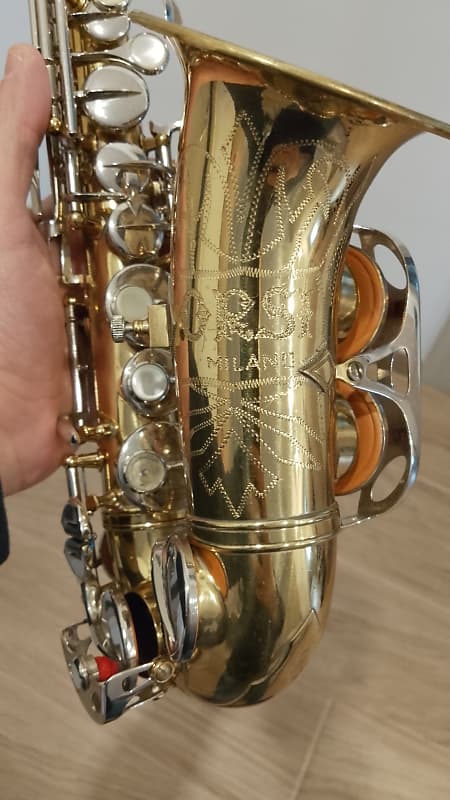 Rare Orsi Milano Bb curved soprano saxophone vintage made in Italy, fully restored killer sound. image 1