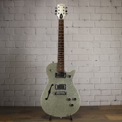 Gretsch G2629 Electromatic Sparkle Jet Semi-Hollow Electric Guitar 2010s  Silver Sparkle #NA | Reverb