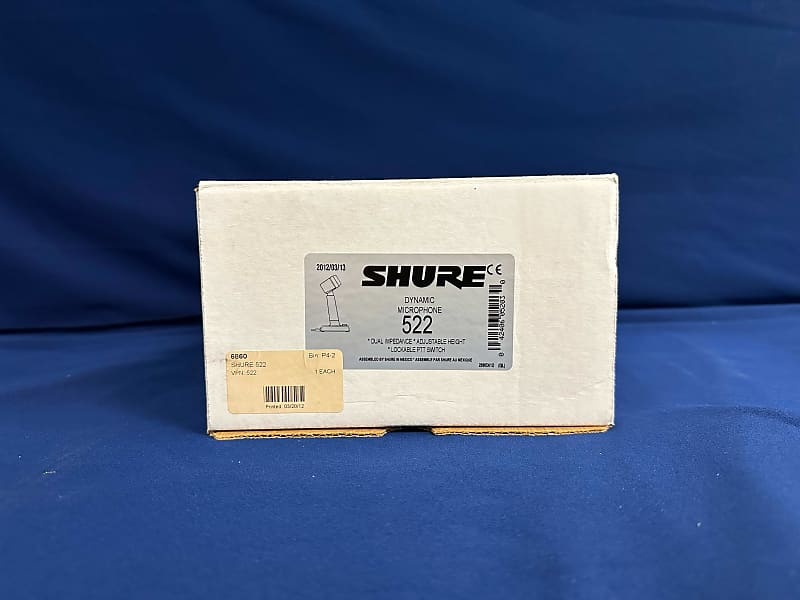 Shure 522 Cardioid Base Station Dynamic Mic Reverb