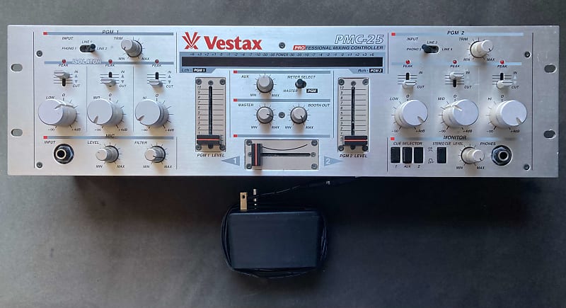 Vestax PMC 25 Rotary DJ mixer 1980's