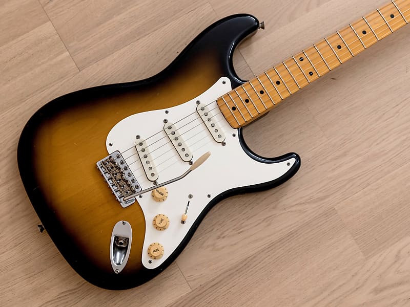 1990 Fender Stratocaster '57 Vintage Reissue ST57-65 Sunburst | Reverb