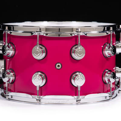 DW Collector's Series 8x14 Brass Snare - Neon Magenta | Reverb DW Collector's Series 8x14 Brass Snare - Neon Magenta | Reverb
