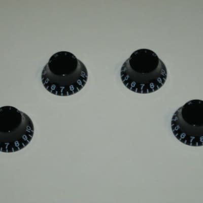 new in package A+ genuine Gibson Top Hat Knobs Black PRHK-010 (set of 4 knobs) image 11