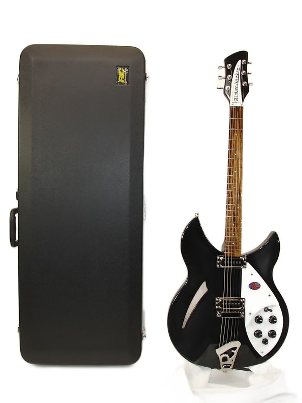 Rickenbacker 330 Thinline Semi-Hollow Electric Guitar - JetGlo image 1