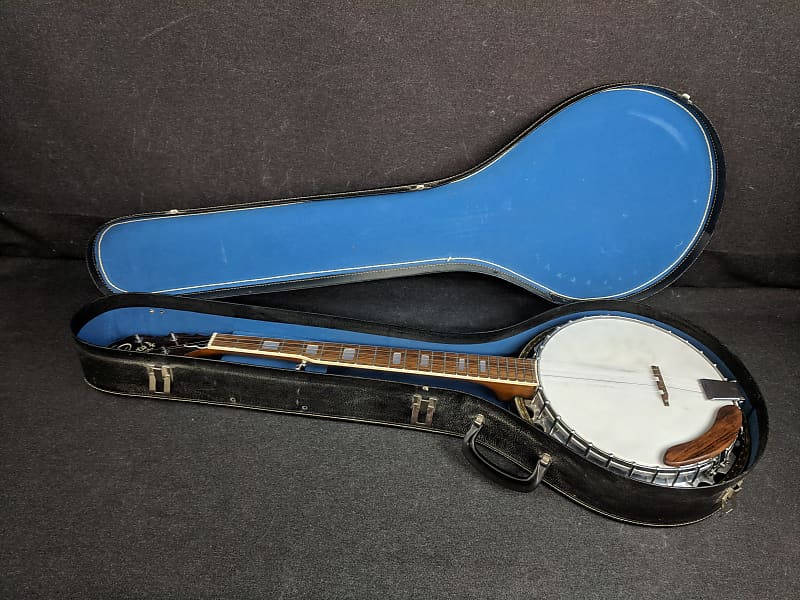 Vintage Kay 5 String Closed Back Banjo Made in Japan Eagle