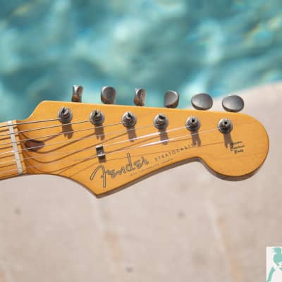 1994 Fender '57 Stratocaster Reissue ST57-95LS - Pro Set-Up! USA Made Gold Lace Sensor Pickups - Clapton! Made in Japan MIJ- Demo Video image 10