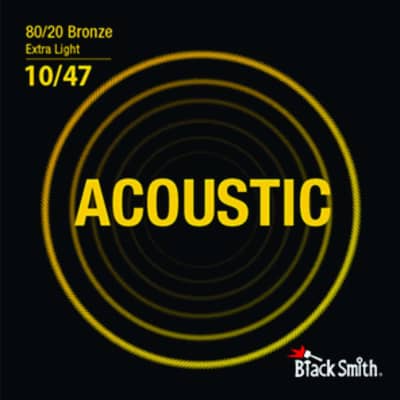 BLACKSMITH Acoustic 6 String Set, 80/20 Bronze - Extra Light 10-47 for sale