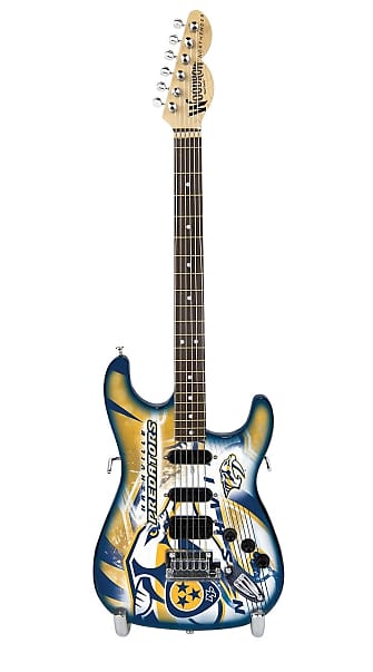 Woodrow Nashville Predators 10" Collectible Mini Guitar image 1