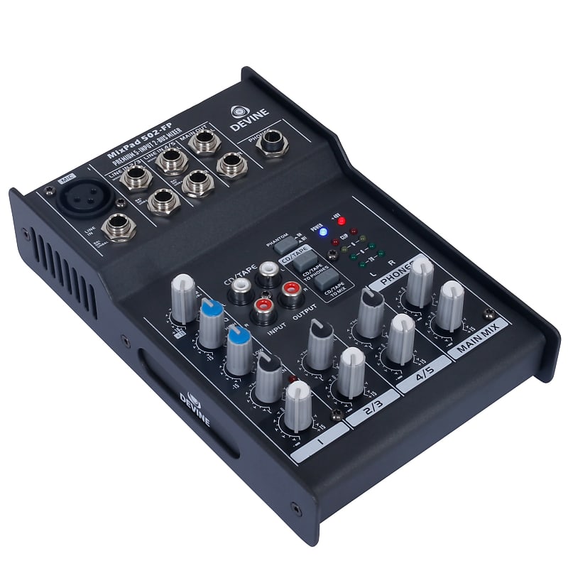Devine MixPad 502 Professional 5-Channel Mixer | Reverb