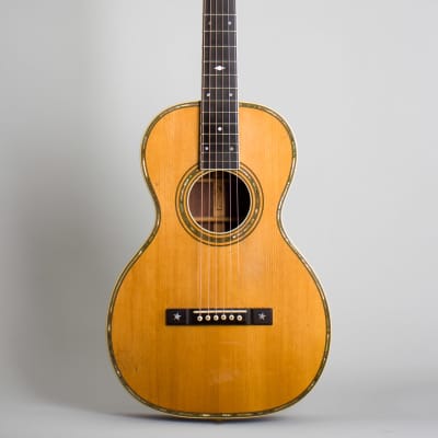 Wm. Stahl Solo Style # 8 Flat Top Acoustic Guitar,  made by Larson Brothers (1930), ser. #36405, black tolex hard shell case. image 1