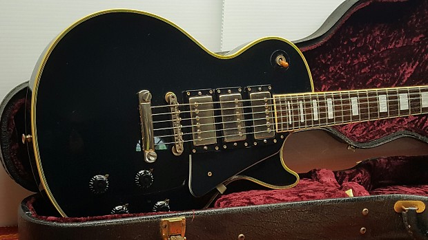 Burny Les Paul Custom 1980s Black Beauty MIJ CIJ Made In