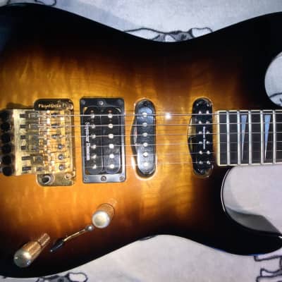 Reduced!  1995 Jackson USA Dinky Professional DK-1 in Tobacco-burst over 5A Quilted Maple Finish! OHSC! image 1