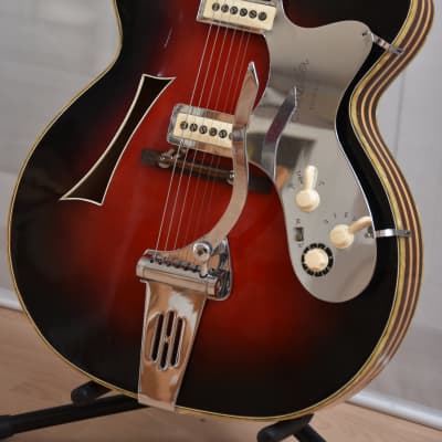 Hüttl Opus 61 – 1960s German Vintage Archtop Jazz Guitar / Gitarre image 2