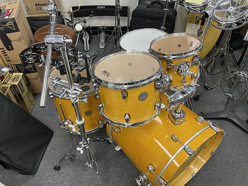 Mapex Meridian all maple 5 piece drum set/hardware 2016 honey | Reverb