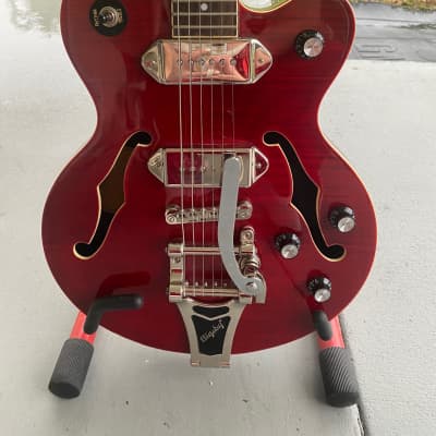 Epiphone Wine Red with reverse Bigsby to palm/wrist/elbow use WildKat Studio image 3