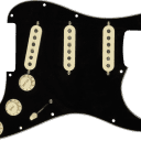 Fender Black Pre-Wired Stratocaster Pickguard, Texas Special SSS, 11 Hole Black White Black