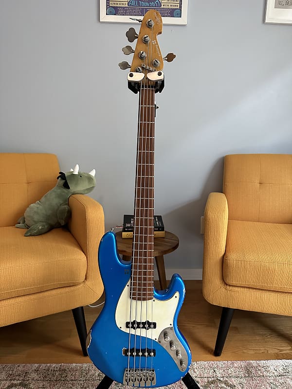 Sandberg Sandberg California II TT 5-String Electric Bass #39802 2022 - Reliced Blue image 1