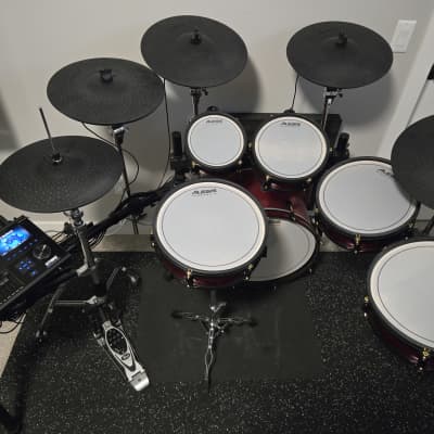 Alesis Strike Pro Kit Electronic Drum Set 2020s - Red Sparkle image 2