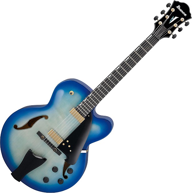Ibanez AFC155-JBB Contemporary Archtop Series Dual-Pickup Hollowbody Electric Guitar Jet Blue Burst image 1