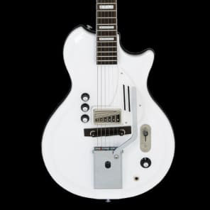 Supro 1571VDW White Holiday Single Pickup Americana Series Electric Guitar Dawn White