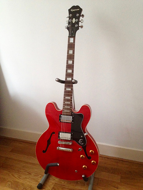 Rex Jam 　Epiphone DOT CH Epiphone Dot Super CH, Limited Edition 2006, Cherry Red, Block